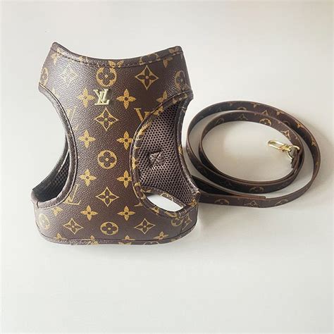 louis vuitton dog harness|louis vuitton dog collar large.